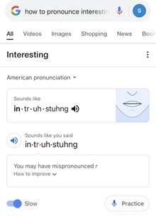 Google発音機能の使い方　フィードバック（不正解）